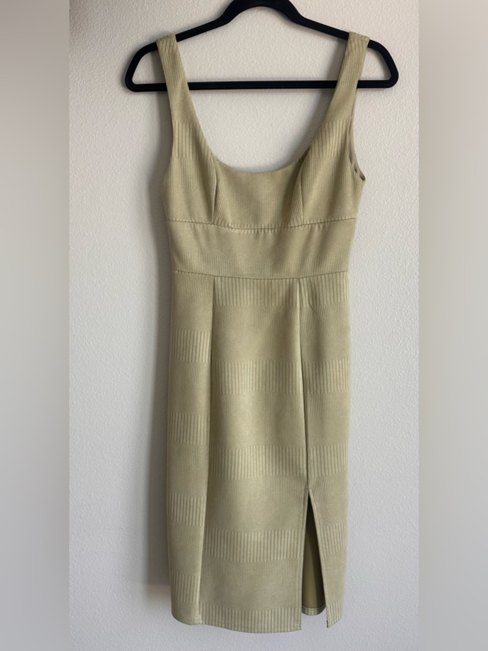 Sleeveless Midi Sheath Dress in Sage
